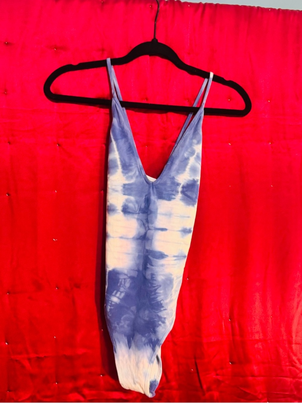 👑 SIZE 2 TIE-DYE BODYSUIT Light Blue & White